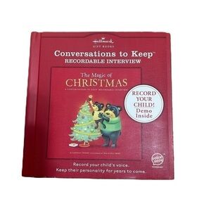 Hallmark The Magic of Christmas Recordable Interview Book